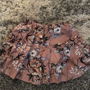 Floral Women's Skirt in Pink